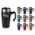 16 Oz. Stainless Steel Colored Tumbler w/Handle